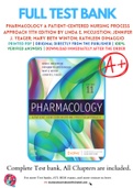 Test Bank for Pharmacology A Patient-Centered Nursing Process Approach 11th Edition By Linda E. McCuistion; Jennifer J. Yeager; Mary Beth Winton; Kathleen DiMaggio Chapter 1-58 Complete Guide A+