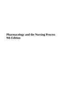 Pharmacology and the Nursing Process 