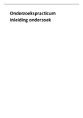 Samenvatting onderzoekspracticum: Inleiding Onderzoek