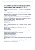 CHAPTER 30 SEEKING EMPLOYMENT QUESTIONS AND ANSWERS 2022