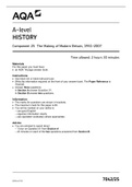 A-level HISTORY Component 2S The Making of Modern Britain, 1951–2007