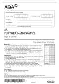 AS FURTHER MATHEMATICS Paper 2 Discrete