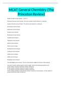 MCAT General Chemistry (The Princeton Review)