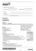A-level PHYSICS Paper 3 Section B Electronics