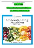 Understanding Nutrition 16th Edition TEST BANK by (Whitney/Rolfe's) ISBN: 9780357447512, All 20 Chapters Covered, Verified Latest Edition