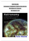 TEST BANK  Astronomy A Beginners Guide to the universe 8th Edition by Chaisson  all Chapters 1-18 complete, ISBN: 9780134241210