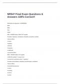  NR547 Final Exam Questions & Answers 100% Correct!!