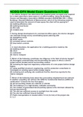 NCIDQ IDPX Model Exam Questions (175 QA) (Answered) Graded A+