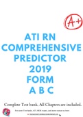 ATI RN Comprehensive Predictor 2019 Form A B C