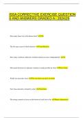 ISSA CORRECTIVE EXERCISE QUESTIONS AND ANSWERS GRADED A | 2024|25