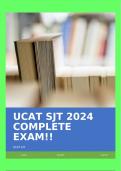 UCAT SJT 2024 COMPLETE EXAM!!