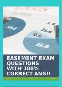 EASEMENT EXAM QUESTIONS WITH 100% CORRECT ANS!!