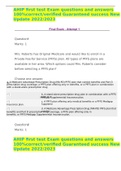 AHIP first test Exam questions and answers 100%correct/verified Guaranteed success New Update 2022/2023