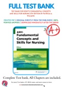 Test Bank For deWit's Fundamental Concepts and Skills for Nursing 5th Edition by Patricia A. Williams 9780323396219 Chapter 1-41 Complete Guide.