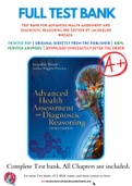 Test Bank For Advanced Health Assessment and Diagnostic Reasoning 3rd Edition by Jacqueline Rhoads 9781284105377 Chapter 1-16 Complete Guide.