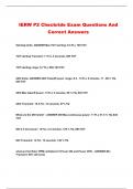 IERW P2 Checkride Exam Questions And Correct Answers