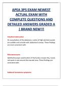 APEA 3PS EXAM NEWEST  ACTUAL EXAM WITH  COMPLETE QUESTIONS AND  DETAILED ANSWERS GRADED A  | BRAND NEW!!! 