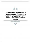 COM3702 Assignment 3 PORTFOLIO Semester 2 2024 - DUE 21 October 2024