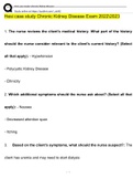 Hesi case study Chronic Kidney Disease Exam Questions and Answers 2022/2023| 100% Correct Verified Answers