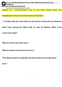 [Wong's Essential Questions] Chapter 19 - Family-Centered Care of the Child During Illness and Hospitalization 