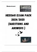 HED2601 EXAM PACK 2024/2025  {QUESTIONS AND ANSWERS }