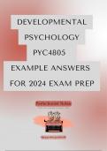 PYC4805 Exam Answers 2024