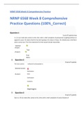 NRNP 6568 Week 8 Comprehensive Practice Questions (100_Correct)