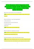 ATLS Modules (With Diagrams from  pg.3) Exam Study Guide Questions and  Answers |100% Correct| 2024/2025  Latest Version!!