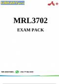 MRL3702 Exam Pack 2024