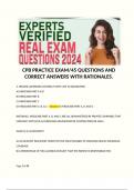 CPB PRACTICE EXAM/45 QUESTIONS AND CORRECT ANSWERS WITH RATIONALES.  