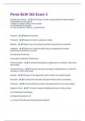 Perez BLW 302 Exam 3 Questions + Answers Graded A+