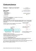 Colorscience Module 1: Aard van het licht