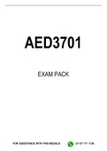 AED3701 EXAM PACK 2023