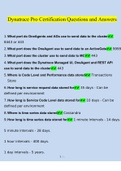 Dynatrace Pro Certification Questions and Answers (2022/2023) (Verified Answers)