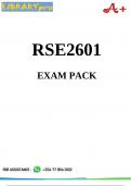 RSK2601 Exam Pack 2024