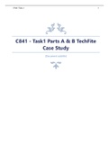 C841 - Task1 Parts A & B TechFite Case Study