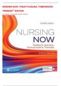 NURSING NOW: TODAY'S ISSUES, TOMORROWS TRENDS 8TH EDITION BY JOSEPH T. CATALANO LATEST UPDATE.