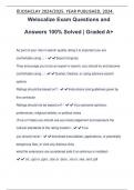 Welocalize Exam Questions and Answers 100% Solved | Graded A+