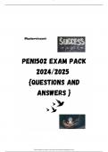 PEN1502 EXAM PACK 2024/2025  {QUESTIONS AND ANSWERS }