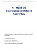 ATI Med Surg Gastrointestinal Detailed Answer Key