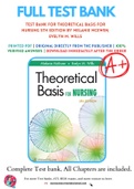 Test Bank For Theoretical Basis for Nursing 5th Edition by Melanie McEwen; Evelyn M. Wills 9781496351203 Chapter 1-23 Complete Guide .