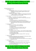  NUR 316 Maternal-Infant Final Study Guide