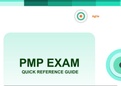 PMP EXAM - Quick Reference Guide