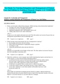 Test Bank For Nursing Delegation and Management of Patient Care 2nd Edition by Kathleen Motacki Chapter 1-21 VERIFIED ANSWERS 2022 