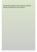 Test Bank for Williams- Basic Nutrition & Diet Therapy 16th Edition by Staci Nix McIntosh ISBN 9780323653763 Chapter 1-23 Complete Guide A+.