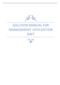 Solution Manual for Management 14th Edition Daft