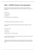 NHA - CEHRS Practice Test Questions