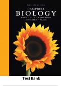 Test Bank for Campbell Biology 12th Edition ||All Chapters 1-56||Full Complete||Latest 2024