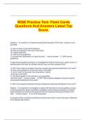  WISE Practice Test- Flash Cards Questions And Answers Latest Top Score.