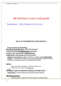 HESI A2/nr 224 exam 1 and 2 study guide  Download for an A+